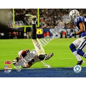  Lance Moore Super Bowl XLIV 2 Point Conversion Catch - New Orleans Saints NFL 8x10 Photo