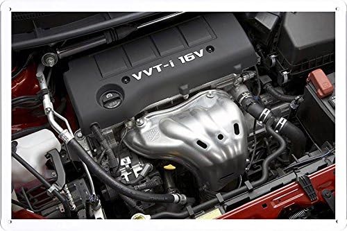Vehicle Automobile Motor Car Vvt I 16V Engine Tin Sign Metal Poster Plate (20x30cm) By Auto TinSign