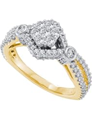 1.00CTW DIAMOND FLOWER RING