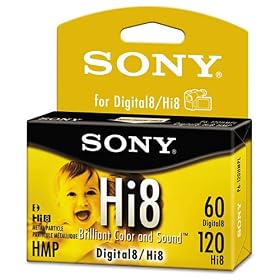 Sony® - Hi Premium Grade 8mm Camcorder Videotape Cassette, 120 Minutes - Sold As 1 Each - Enhanced ultra fine cosmicilite metal particles.