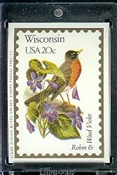 1991 Bon Air Wisconsin Stamp Replica Trading Card #49