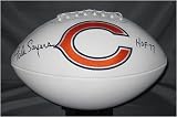 Gale Sayers Autographed/Hand Signed Chicago Bears Logo Football w/ HOF 77 Inscription