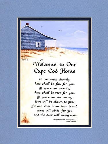 Cape Cod Home Welcome Saying Home Decor Wall Sign