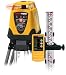 LaserMark LMH-GR Rotary Laser Package, self-leveling single beam (level), w/ LD400 Universal Laser Detector, aluminum tripod, 8' aluminum sighting rod and case
