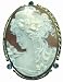 Jewelry : Primavera, Master Carved Sardonyx Shell 18k Gold Cameo