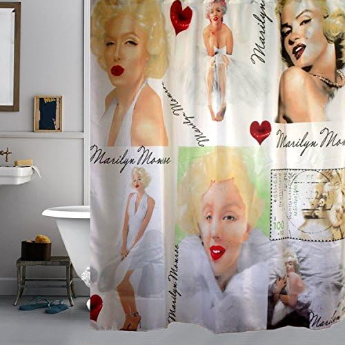 Marilyn Monroe Print Shower Curtain Waterproof Mildew-proof Polyester Fabric Bathroom Accessories Home Decoration