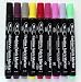 Marvy Uchida Set of 9 Fashion Fabric Paint Markers - Chisel Tip- Black, Alizarin Crimson, Grey, Lemon Yellow, Red, Magenta, Neon Pink, Violet, Lime Green