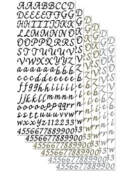 Art and Craft Supply: Sticko Letters/Numbers Sticker Value Pack, Black, Gold and Silver, 840-Pack - EKS