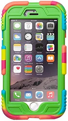 Iphone 6 Case, Aceguarder® New Hot [Shockproof] [Light Weight] [Rainproof] Extreme Duty Screen Protector Cover Case with Stand for Iphone 6 4.7 Inch (Ice/green)