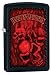 Zippo 218 Harley Davidson Black Matte Lighter with Skulls