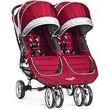 Baby Jogger City Mini Double Stroller, Crimson/Gray