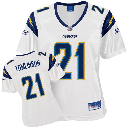Reebok San Diego Chargers LaDainian Tomlinson Women's Premier White Jersey Extra Large