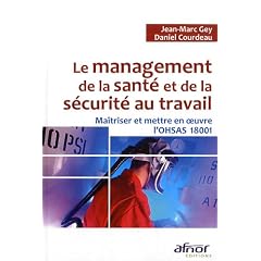 Le management de la sant� et de la s�curit� au travail : Ma�triser et mettre en oeuvre l'OHSAS 18001