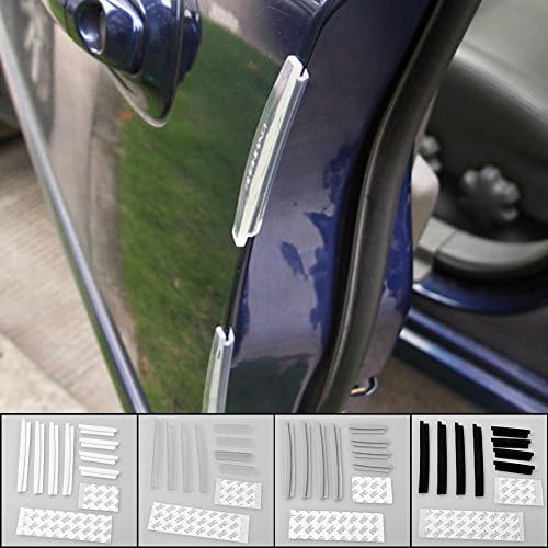 GreatTree 4PCS/Lot Car Crash Bar Thickening Anti-rub Bumper Stickers Anti-collision Strips (white)