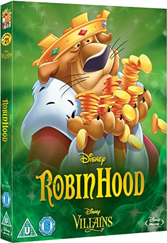 Robin Hood [Blu-ray] Disney Villains O-Ring Slipcover Edition UK Import (Region Free) Disney Classics #21