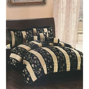 Jacquard 7-piece Comforter Set in King Size (various colors) $39.49