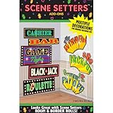 Casino Signs 65in Scene Setter Add-Ons 2ct