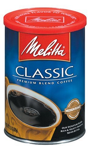 Melitta Classic Premium Blend Medium Roast Ground Coffee, 23-Ounce Cans (Pack of 2)