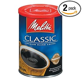 Melitta Classic Premium Blend Medium Roast Ground Coffee, 23-Ounce Cans (Pack of 2)