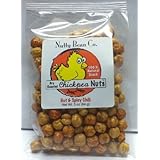 Nutty Bean Co. Chickpea Nuts Hot & Spicy Chili All Natural Snack, 3 Oz Bag (4 pack)