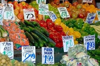 Vegetable Stand at the Farmer's Market