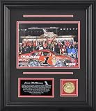 Jamie McMurray 2010 Daytona 500 Winner Framed 6x8 Photograph with Facsimile Signature, Engraved Plate and Gold Coin - Limited Edition of 500