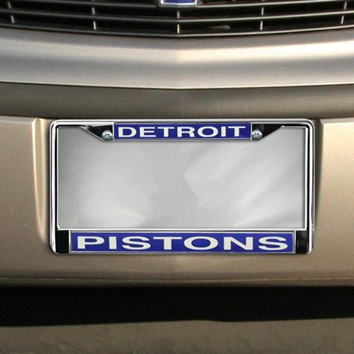 Detroit Pistons Chrome License Plate Frame