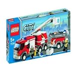 LEGO LE CAMION DES POMPIERS CITY + City - le bateau de pompiers - 7207