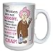Hilarious Aunty Acid Moody Large Coffee Mug, 15-Ounce Cup lm43837 - Funny, Unique Gag Gifts for Office Coworkers and Women - Tree-Free Greetings