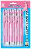 Paper Mate Write for Hope Retractable Ball Tip Pens, 8 Black Ink Pens (1750465)