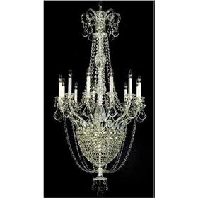 Schonbek 1394 Silver Imperial Crystal Twenty-Three Light Up Down Lighting Foyer Chandelier...