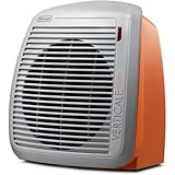 DeLonghi HVY1030OR 1500-Watt Fan Heater - Orange with Gray Face Plate