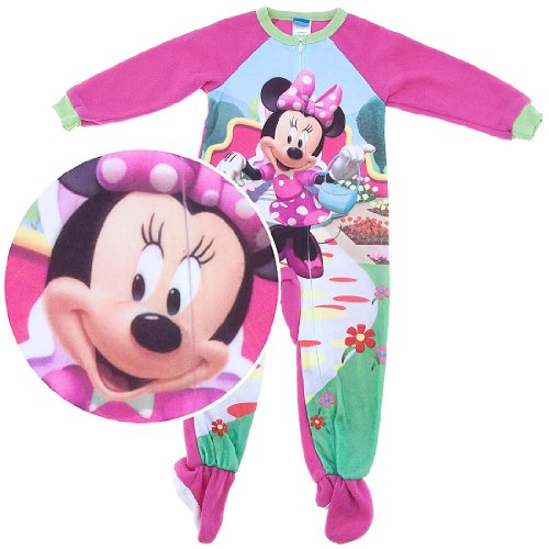Minnie Mouse Pink Footed Sleeper Pajamas