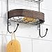 InterDesign Twillo Hanging Shower Caddy - Bathroom Storage Shelves for Shampoo, Conditioner and Soap, Bronze