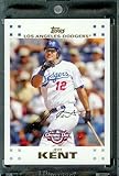 2007 Topps Opening Day #102 Jeff Kent LA Dodgers - Mint Condition - Shipped in Protective Display Case !