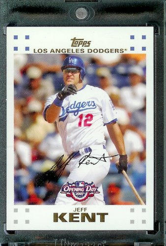 2007 Topps Opening Day #102 Jeff Kent LA Dodgers - Mint Condition - Shipped in Protective Display Case !