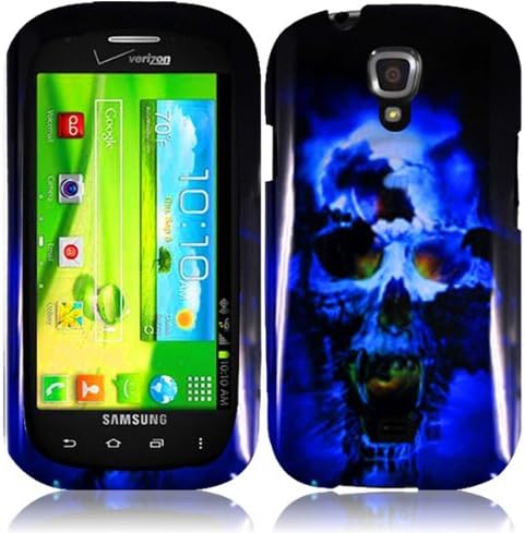 For Samsung Galaxy Stratosphere 2 II i415 Hard Design Cover Case Blue Skull