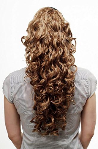 HI GIRL New Fashion Synthesis Women Curly Wavy Cosplay Party Long Hairpiece ponytail costume Wig Wigs #69