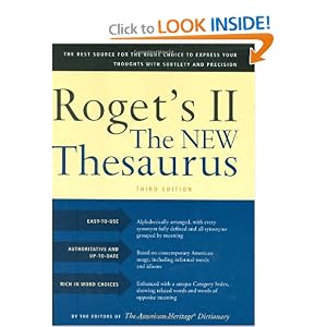 Roget's II The New Thesaurus, Third Edition [Hardcover]