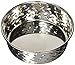 Loving Pets Diamond Plated Dog Bowl with Non-Skid Bottom, 2-Quart
