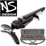 NS Design WAV-5 Electric 5-String Gloss Black Violin with Hard Case