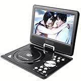 EVD player 9.5" Screen Portable DVD PLAYER GAME TV CD MP3 MP4 USB SD Swivel Flip (9.5 inch (NS969B))