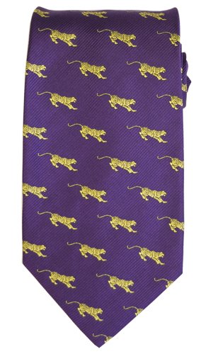 LSU - Tigers - Purple Running Tiger - Necktie - Tie [Apparel]