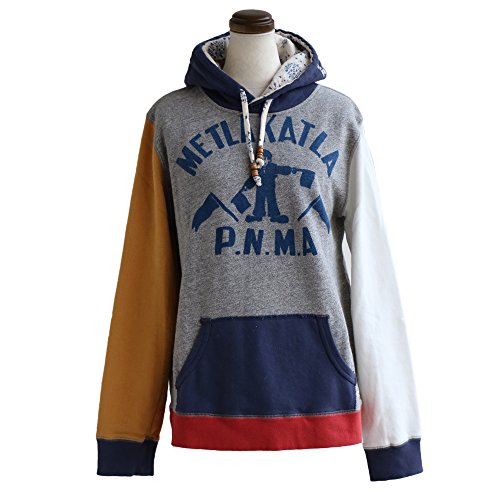 スウェットパーカー プルオーバーパーカー クレイジー切り替えデザイン