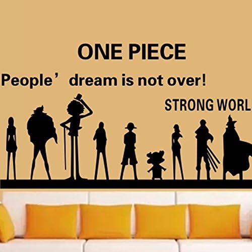 DIY wall sticker size 22x38nch(95x55cm) Creative New Japanese anime One Piece Luffy multicolor kids rooms