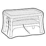 Weather Wrap Wicker Coffee Table Cover
