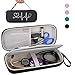 BOVKE Travel Case for 3M Littmann Classic III, Lightweight II S.E, Cardiology IV Diagnostic, MDF Acoustica Deluxe Stethascopes - Extra Room for Taylor Percussion Reflex Hammer and Penlight (Black)