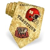 Alabama Tradition Tie by NCAA - Tan / taupe Silk - B000A0O8FI