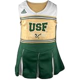 adidas South Florida Bulls Toddler Gold-Green Cheerleader Dress & Bloomers Set
