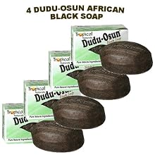 Dudu-osun African Black Soap (100% Pure) Pack of 4